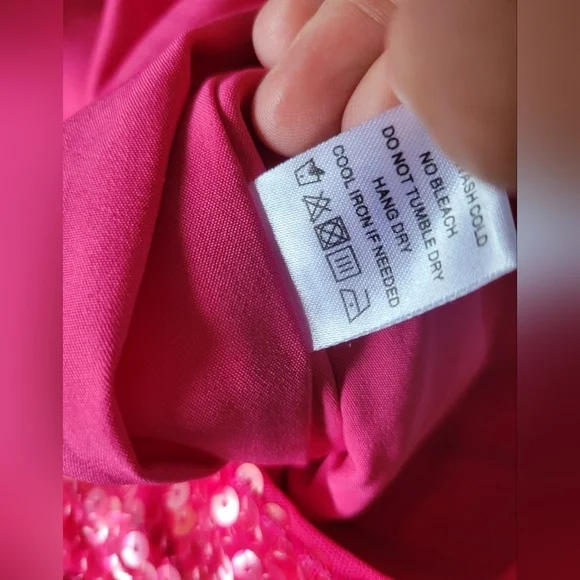 REVOLVE More To Come Sequin Two-Piece Pant Set Hot Pink Small NWOT - Picture 10 of 12